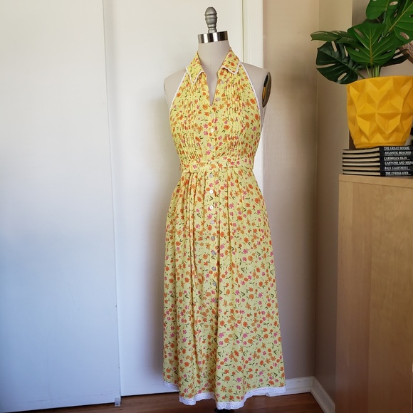 Gorgeous Free People Halter Floral Dress Size XS NEW! - Picture 2 of 15